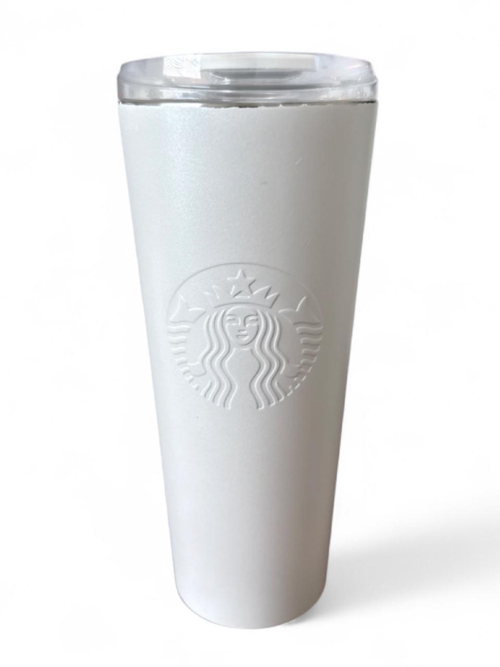 Starbucks Ice Pearl White Stainless Steel Tumbler feat. a shimmer finish | 16oz